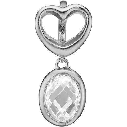 Image of Christina Collect sølv Collect armbånds ring charm, model 610-S63white